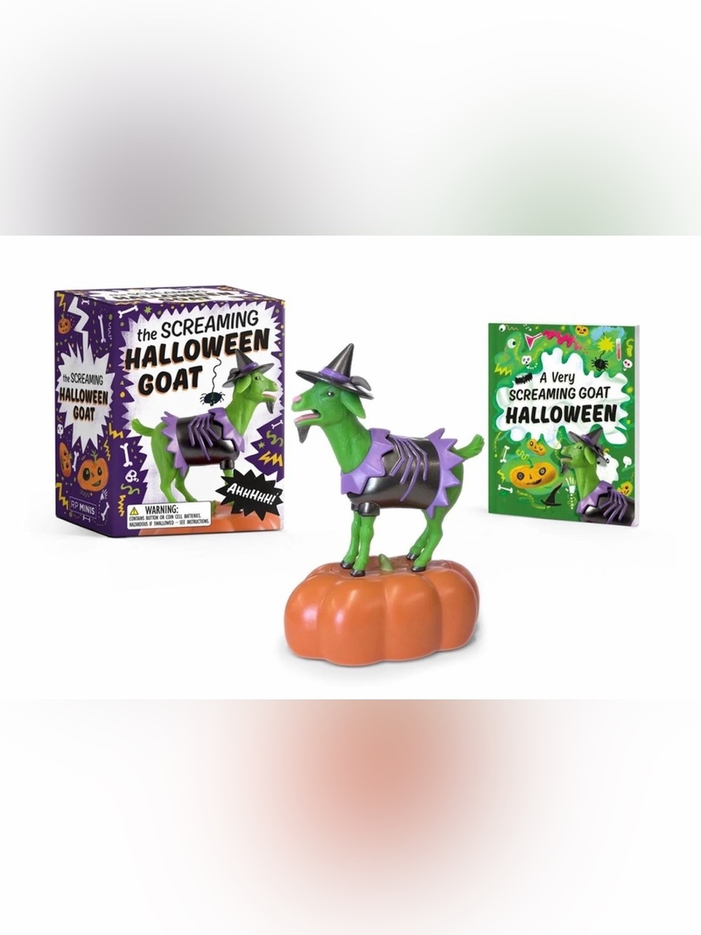 The Screaming Halloween Goat "Ahhhhh!" Mini Kit – Mini Toy + Book 2025 NEW